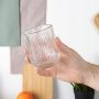 Szklanki Zestaw 6 szt 250 ml Ryflowane Szkło do wody lemoniady napoju