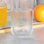 Szklanki Zestaw 6 szt 250 ml Ryflowane Szkło do wody lemoniady napoju