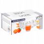 Szklanki Zestaw 6 szt 250 ml Ryflowane Szkło do wody lemoniady napoju