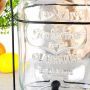Słój do napojów z kranikiem i stojakiem czarnym 4,2 l dzbanek do lemoniady
