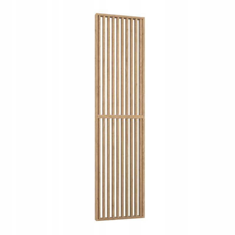 ŚCIANKA PRZESTRZENNA ŻALUZJA PIONOWA Z LAMELI DĄB SARAGOSSA 75x634x2500mm