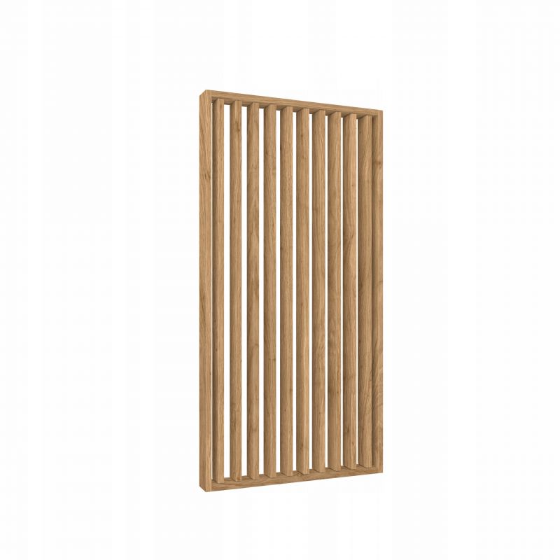 ŚCIANKA PRZESTRZENNA ŻALUZJA PIONOWA Z LAMELI DĄB SARAGOSSA 75x634x1250mm