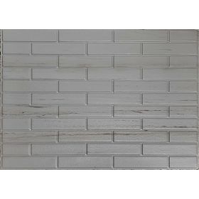 OKŁADZINA ścienna 3D Kuchnia CEGŁA PCV OS03 SZARA CEGŁA + DREWNO