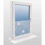 Folia na szyby Okleina statyczna SF09 Mleczna Kwiaty 60x150cm ochrona UV