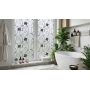 Folia na szyby Okleina statyczna SF08 Mleczna kwiaty 60x150cm ochrona UV
