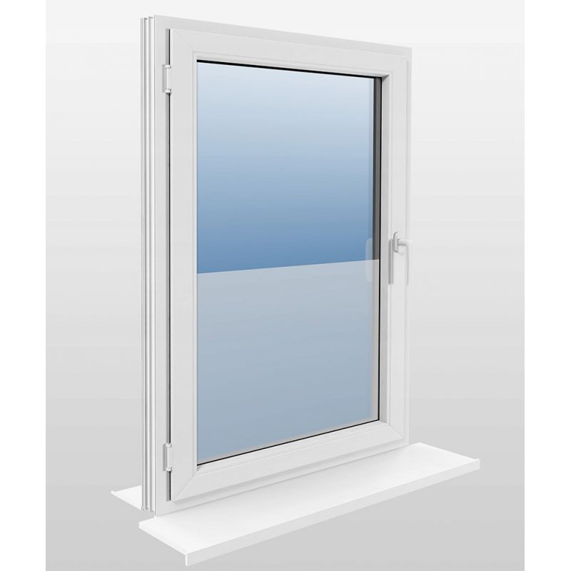 Folia na szyby Okleina okienna statyczna SF01 Mleczna 60x150cm ochrona UV