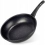 Patelnia tradycyjna Basic Line 24 cm granitowa powłoka nieprzywierająca