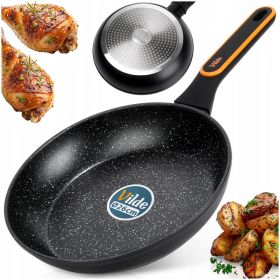 PATELNIA Terruna 26 cm granitowa NIENAGRZEWAJĄCA RĄCZKA gaz indukcja