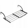 Suszarka na pranie na kaloryfer balkon metalowa szara rozsuwana 45-83x35 cm