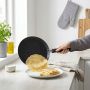 Patelnia do naleśników płaska Vilde Simple Home 24 cm granitowa powłoka