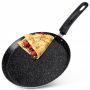 Patelnia do naleśników płaska Vilde Simple Home 24 cm granitowa powłoka
