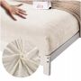 Prześcieradło z gumką Cotton world mikrofibra 160 x 200 cm pluszowe KREM