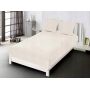 Prześcieradło z gumką Cotton world mikrofibra 160 x 200 cm pluszowe KREM