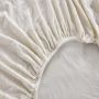 Prześcieradło z gumką Cotton world mikrofibra 220 x 200 cm pluszowe KREM