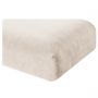 Prześcieradło z gumką Cotton world mikrofibra 220 x 200 cm pluszowe KREM