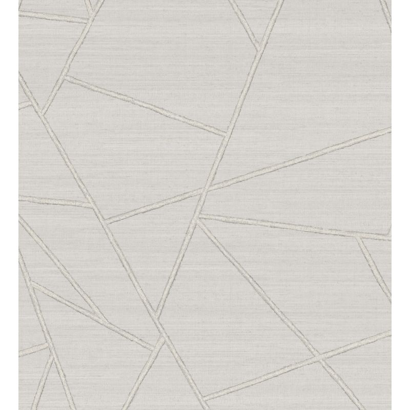 Tapeta JS010 Nowoczesna SOHO KREM BEŻ SZARA GEOMETRIA do salonu Winyl Fliz