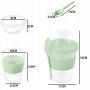 Pojemnik na jogurt musli sałatkę z łyżeczką 600ml silikonowy uchwyt Czarny