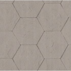 Tapeta RASCH 427134 HEKSAGONY Plastry Miodu BEŻ SZARA Geometryczna Fliz
