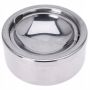 Popielniczka Metalowa Zamykana Otwierana Bezzapachowa 11,5x5 cm Srebrna