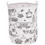 Kosz na Pranie Składany Płócienny Wodoodporny Duży 70L 42x52 cm Laundry 1