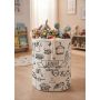 Kosz na Pranie Składany Płócienny Wodoodporny Duży 70L 42x52 cm Laundry 1