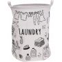 Kosz na Pranie Składany Płócienny Wodoodporny Duży 70L 42x52 cm Laundry 3