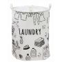 Kosz na Pranie Składany Płócienny Wodoodporny Duży 70L 42x52 cm Laundry 3