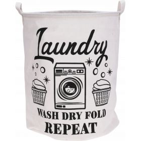 Kosz na Pranie Składany Płócienny Wodoodporny Duży 70L 42x52 cm Laundry 2