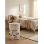 Kosz na Pranie Składany Płócienny Wodoodporny Duży 70L 42x52 cm Laundry 3