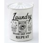 Kosz na Pranie Składany Płócienny Wodoodporny Duży 70L 42x52 cm Laundry 2