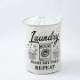 Kosz na Pranie Składany Płócienny Wodoodporny Duży 70L 42x52 cm Laundry 2