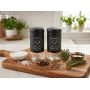 Solniczka i pieprzniczka Nowoczesny zestaw szklany czarny Salt i Pepper