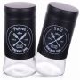 Solniczka i pieprzniczka Nowoczesny zestaw szklany czarny Salt i Pepper