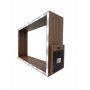 Półka Wisząca LED 49,5x24x10cm Ciemny Dąb z włącznikiem na baterie