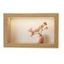 Półka wisząca LED Jasny Dąb 40 cm x 25cm x 10cm z włącznikiem na baterie