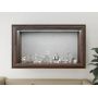 Półka wisząca LED Ciemny Dąb 40 cm x 25cm x 10cm z włącznikiem na baterie