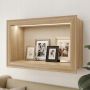 Półka wisząca LED Jasny Dąb 40 cm x 25cm x 10cm z włącznikiem na baterie