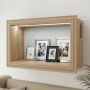 Półka wisząca LED Jasny Dąb 40 cm x 25cm x 10cm z włącznikiem na baterie