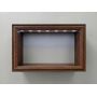 Półka wisząca LED Ciemny Dąb 40 cm x 25cm x 10cm z włącznikiem na baterie