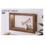 Półka wisząca LED Ciemny Dąb 40 cm x 25cm x 10cm z włącznikiem na baterie