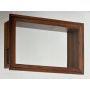 Półka wisząca LED Ciemny Dąb 40 cm x 25cm x 10cm z włącznikiem na baterie