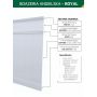 Zestaw boazerii angielskiej ROYAL BIAŁY 144 cm x 200 cm POLSKI PRODUCENT