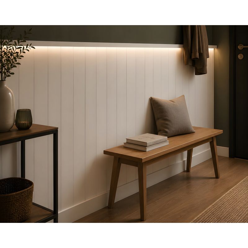 Zestaw boazerii angielskiej CORE LED BIAŁY 110 cm x 200 cm POLSKI PRODUCENT