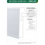 Zestaw boazerii angielskiej CORE LED BIAŁY 110 cm x 200 cm POLSKI PRODUCENT