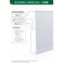 Zestaw boazerii angielskiej CORE BIAŁY 109 cm x 200 cm POLSKI PRODUCENT