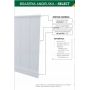 Zestaw boazerii angielskiej SELECT BIAŁY 115 cm x 200 cm POLSKI PRODUCENT
