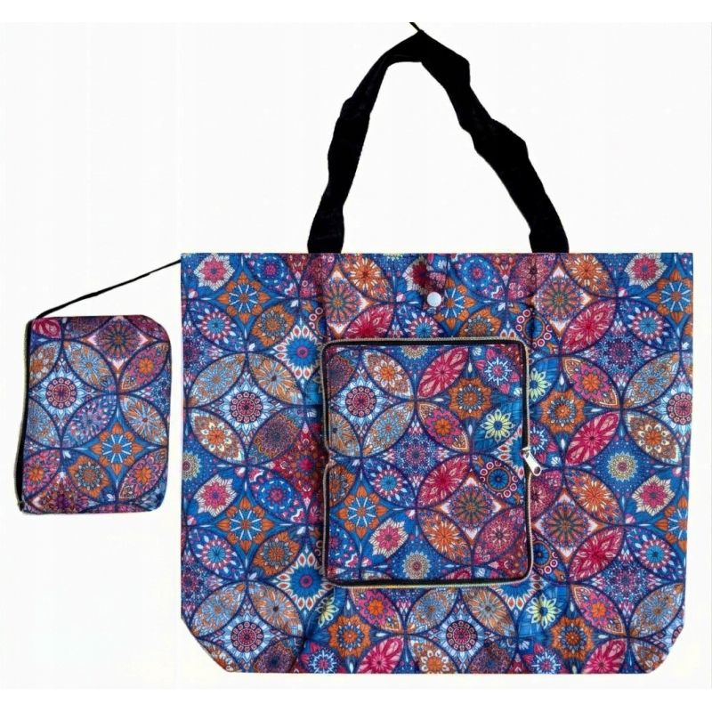 TORBA siatka na zakupy składana, nieprzemakalna shopperka 40x35