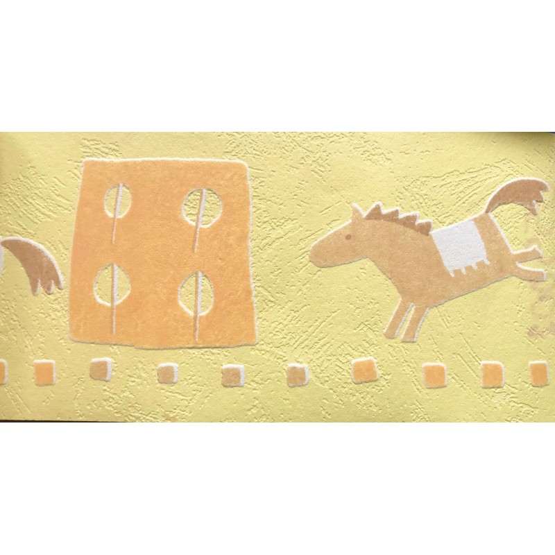Pasek ozdobny wykończeniowy konie koniki border 13 cm 055002