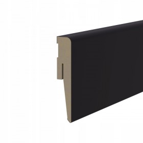 LISTWA PRZYPODŁOGOWA MDF 6 CM CZARNA COKÓŁ