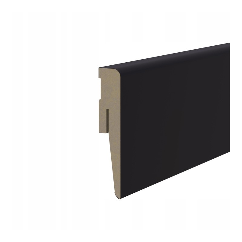 LISTWA PRZYPODŁOGOWA MDF 6 CM CZARNA COKÓŁ